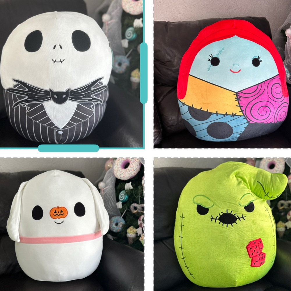 New Squishmallows 20” The Nightmare Before Christmas Plush (Set of 4)